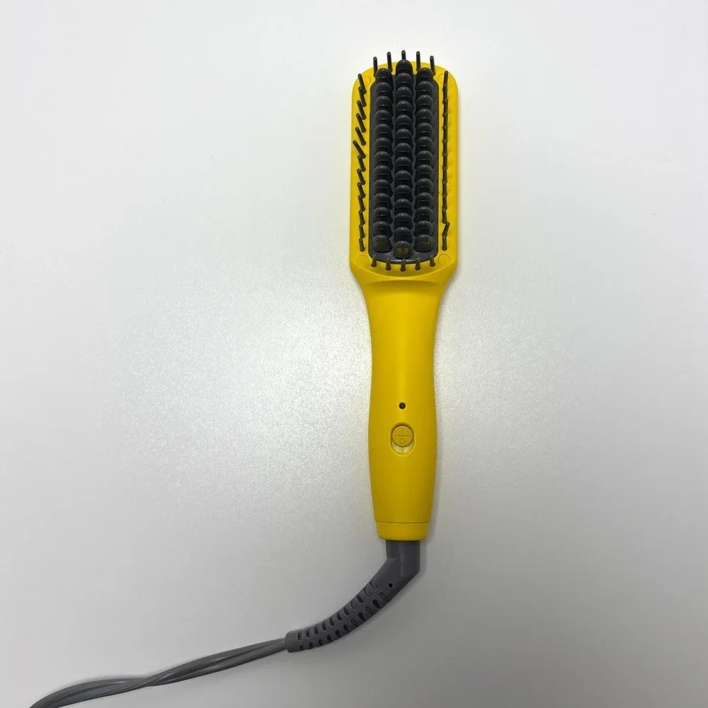 Drybar Baby Brush Crush Mini‎ Heated Hair Straightening Brush Iron Travel Tested